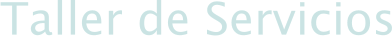 Taller de Servicios